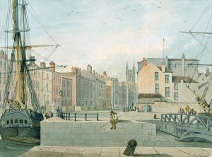 View of Prince Street, Bristol, 1826