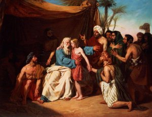 Jacob refusing to release Benjamin, 1829