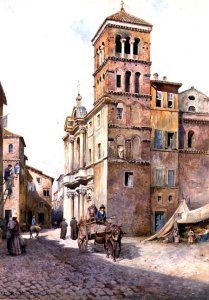 View of Santa Maria in Monticelli, Rome