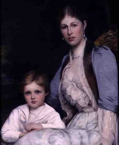 Wife and Son of the 3rd Earl of Morley