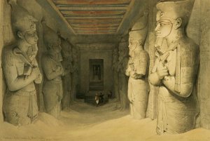 Interior of the Temple of Abu Simbel, from Egypt and Nubia, Vol.1