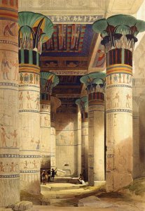 View under the Grand Portico, Philae, from Egypt and Nubia, Vol.1