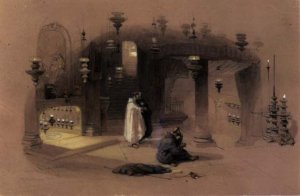 The Shrine of the Holy Nativity, Bethlehem, 1839