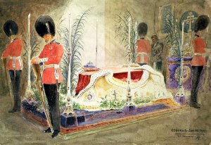 Queen Victoria lying in State at Osborne, 1901