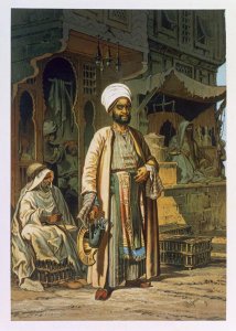 The Barber, from Souvenir of Cairo, 1862