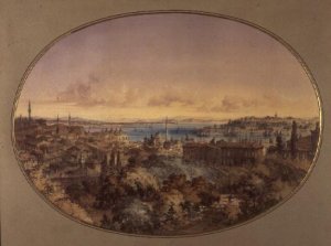 View of Constantinople from Galata looking towards the Golden Horn and the Bosphorus