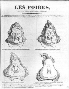 Les Poires, caricature of King Louis-Philippe 1773-1850 from Le Charivari