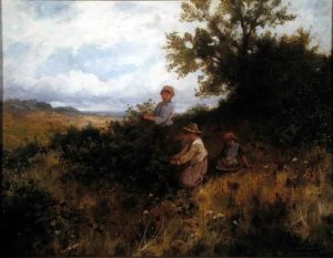 Blackberry Picking, c.1870