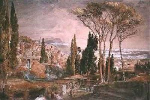 View from the Villa d'Este at Tivoli, 1839