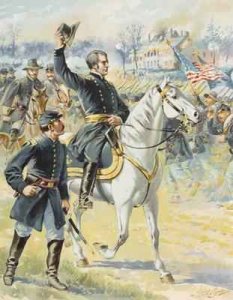 Major General Hooker at the Battle of Chancellorville Virginia 3rd May 1863