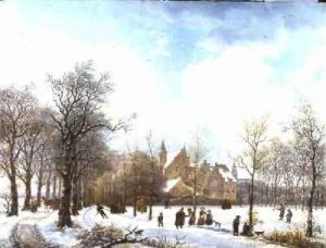 Skaters in a Winter Landscape 1830