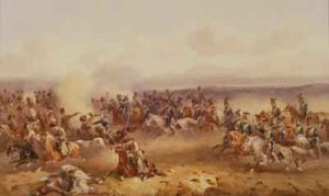 A Squadron of the 10th Hussars defeat the Russians at Tchernaya 16th August 1855 1890