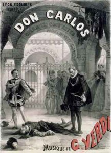 Poster advertising Don Carlos