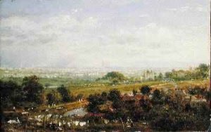 London from Islington Hill 1820-30