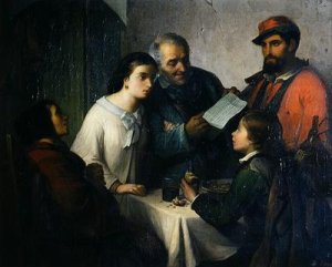 The Letter of the Volunteer from the Front to the Family 1861