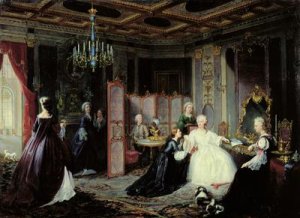 Empress Catherine the Great 1729-96 receiving a letter 1861