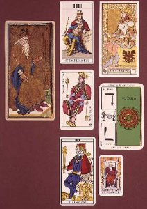 IIII The Emperor seven tarot cards from different packs