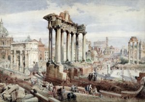 The Forum Romanum Rome 1870