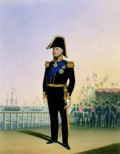 Portrait of King William IV 1765-1837 plate 14 from Costume of the Royal Navy and Marines