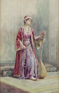 A Harem Musician 1888