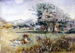 Children in an Orchard