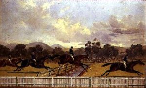 The Water Jump the Autumn Steeplechase at Ballarat Victoria Australia in 1868