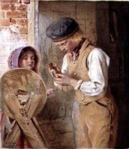 Sharpening the knife 1868