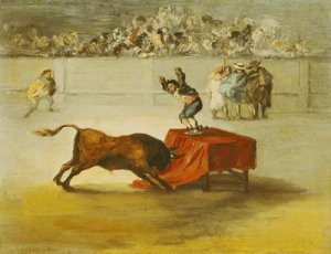 Martinchos Other Folly in the Bull Ring at Saragossa after a painting by Francisco Goya 1746-1828