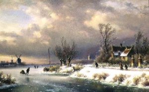 Frozen River Scene