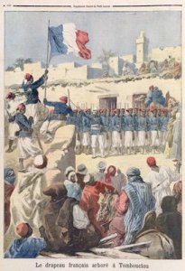 The Raising of the French Flag at Timbuktu