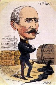 The Hero cartoon of Captain Alfred Dreyfus 1859-1935