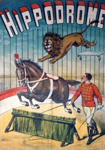 Poster advertising the Hippodrome circus