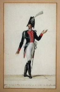 Officer of the Garde du Corps of King Louis XVIII 1755-1824