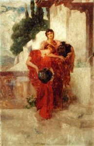 Study for Two Figures in Captive Andromache