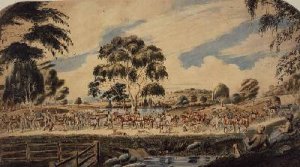 Burke and Wills Expedition at the Campaspe near Barnadown