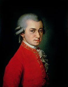 Portrait of Wolfgang Amadeus Mozart 1756-91 Austrian composer