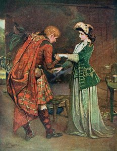 Prince Charlies 1720-88 farewell to Flora Macdonald 1722-90