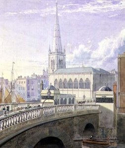 Bristol Bridge and St Nicholas Church