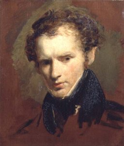 Portrait sketch of Richard James Lane 1800-72