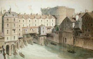 View of Petit Chatelet and the Petit Pont in 1717