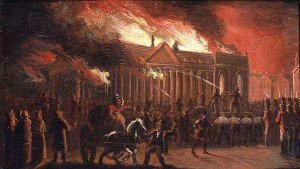 The Burning of Liverpool Town Hall