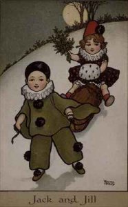 Jack and Jill Victorian card