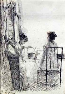 Women Sitting by a Window