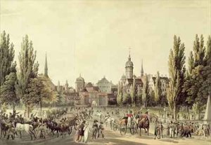 View of Leipzig from the Grimma Gate