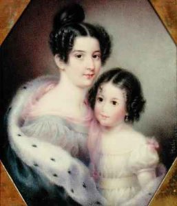 Mrs Charles Alexander Clinton Ann Hone and her Daughter