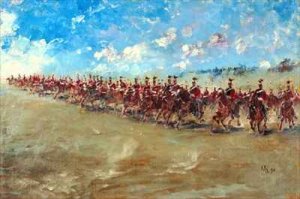 16th Lancers advancing at a gallop