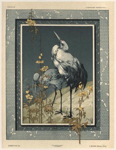 Storks plate 40 from Fantaisies decoratives