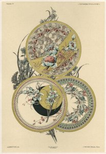 Flowers and flies plate 12 from Fantaisies decoratives