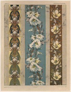 Flowers plate 18 illustration from Fantaisies decoratives