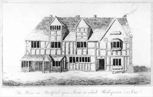 The House in Stratford upon Avon in which Shakespeare was Born